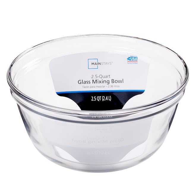 Clear Glass Mixing Bowl