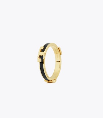 Tory Burch Serif T Enameled Stackable Ring