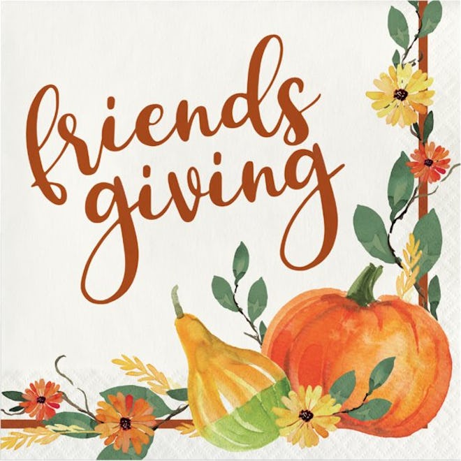 Giving Thanks Friendsgiving Napkins