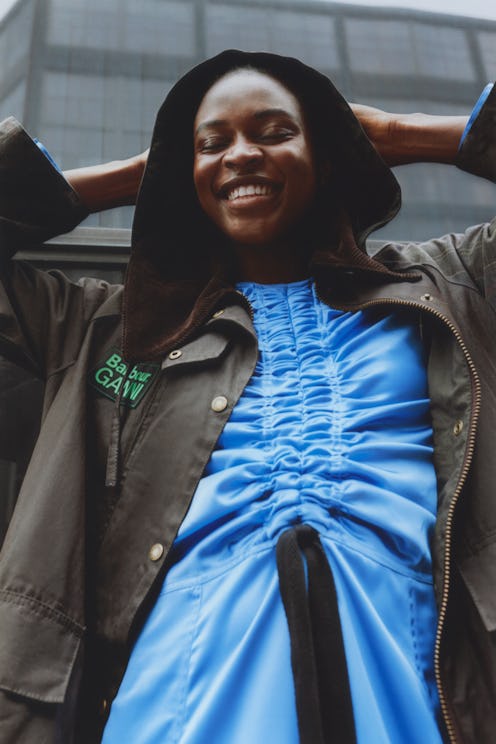 Ganni x Barbour campaign