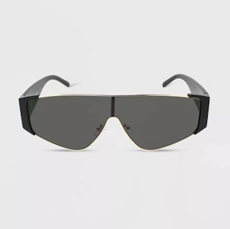 Plastic Metal Combo Shield Sunglasses