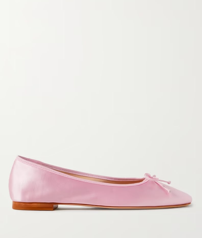 Porte &amp; Paire Satin Ballet Flats