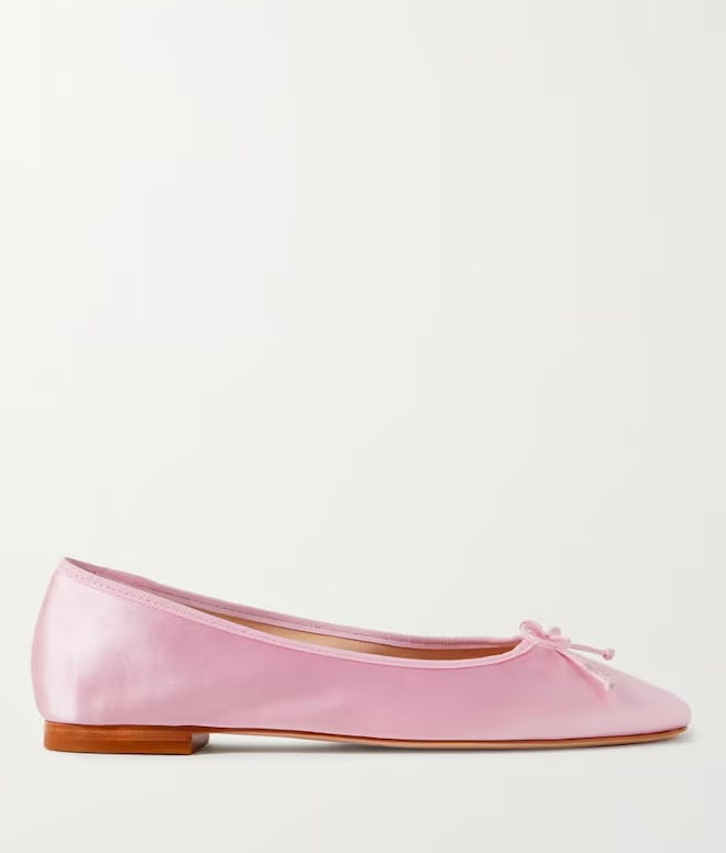 Porte & Paire Satin Ballet Flats