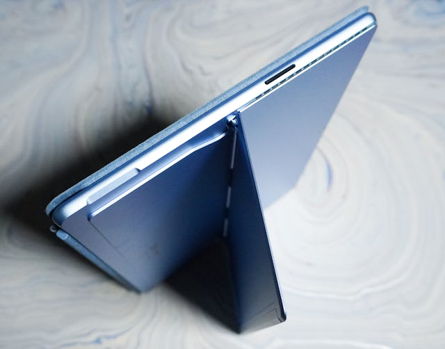 The kickstand on the Surface Pro 9.
