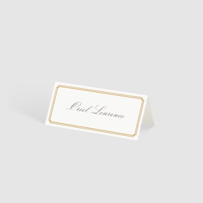 papier double frame place card for holiday entertaining party