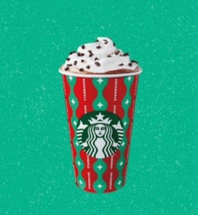 The 2022 Starbucks holiday drink menu includes the peppermint mocha latte.