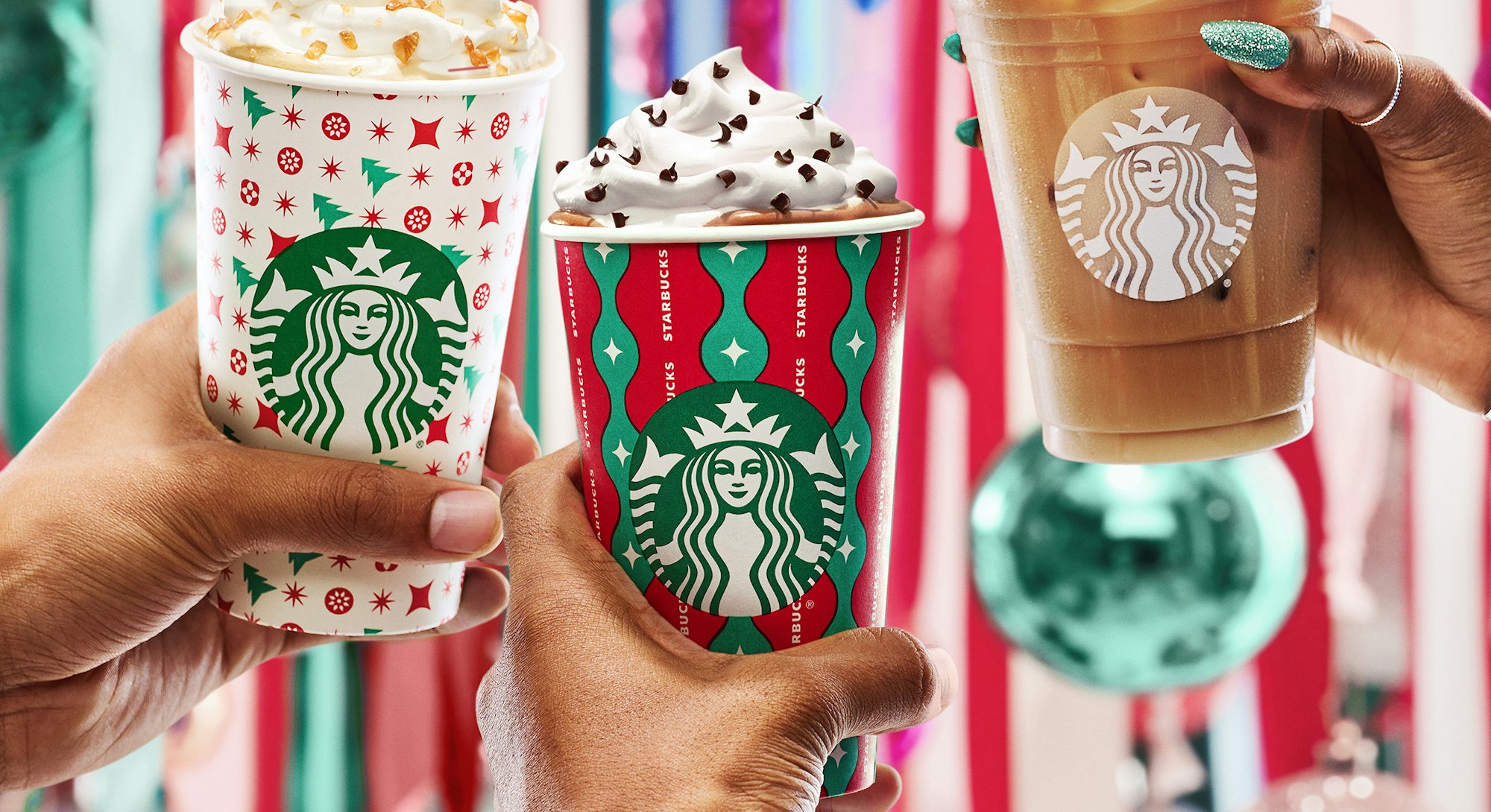 The 2022 Starbucks holiday drink lineup includes classic favorites like Peppermint Mocha latte and I...