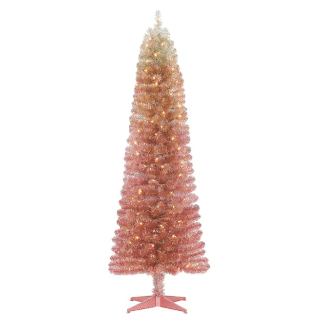 Clear Lights by Ashland 6ft. Pre-Lit Alexa Artificial Christmas Tree for holiday glam party