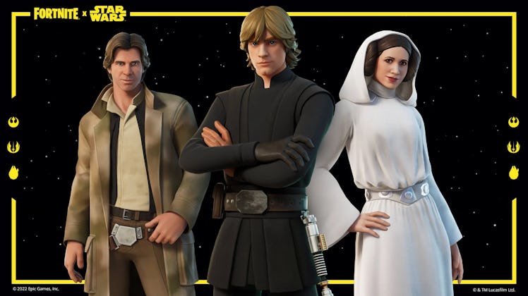 Fortnite Luke, Han, and Leia