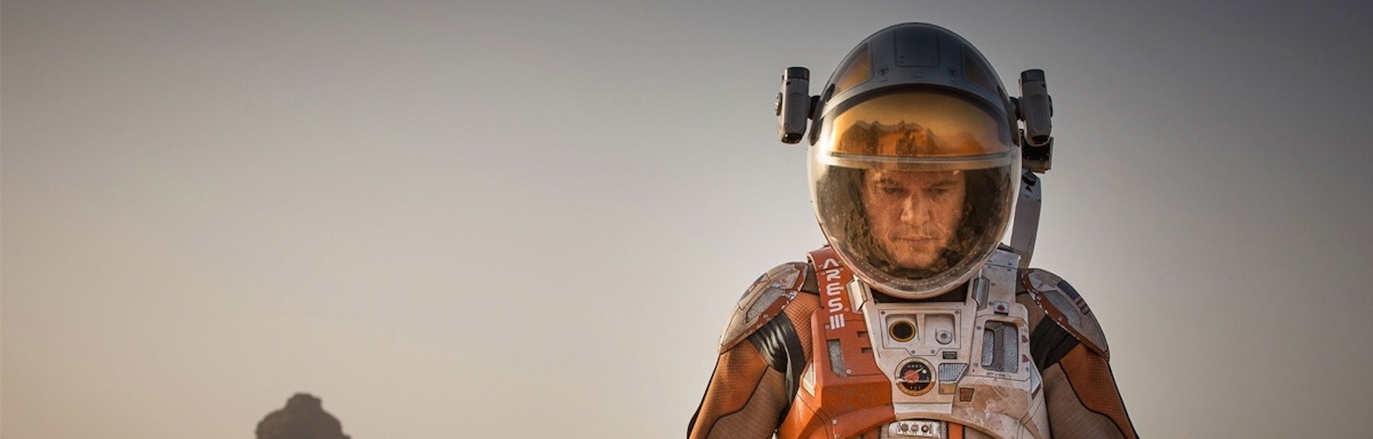NASA astronaut, Dr. Mark Watney played by Matt Damon, as he’s stranded on the Red Planet in ‘The Mar...