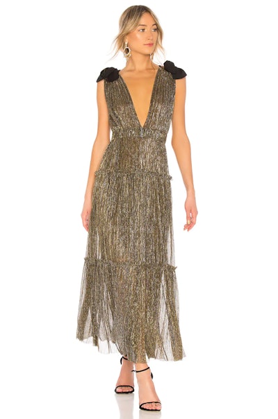 Sabina Musayev Ray Dress for glam holiday party outfit 