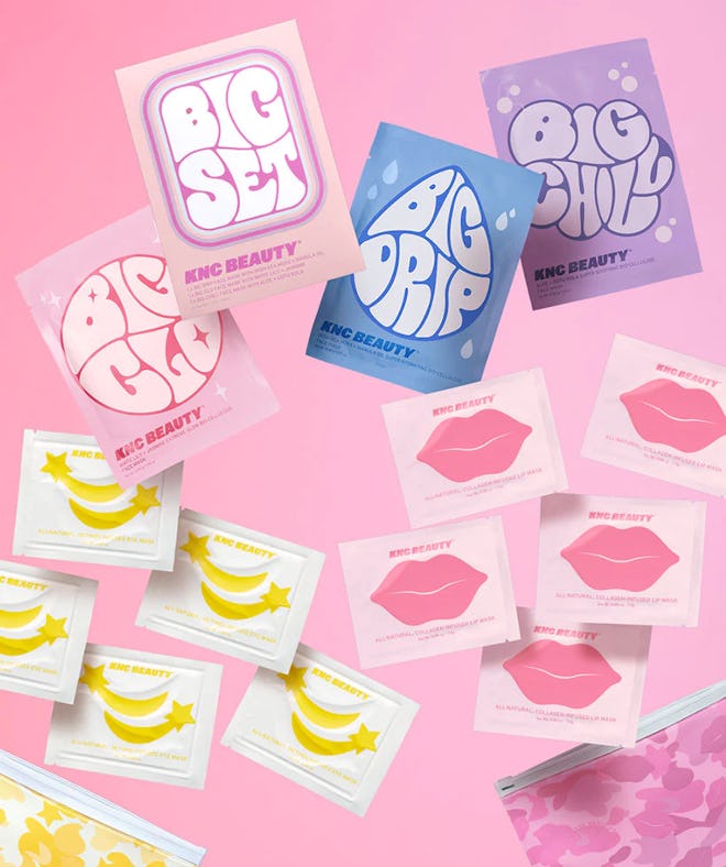 knc beauty Mask & Chill Face, Lip, & Eye Mask Set  for holiday glam