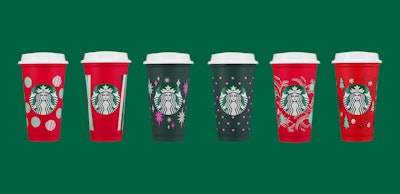 This Color Changing Hot Cup 6-Pack Set is one of the top gifts from Starbucks.