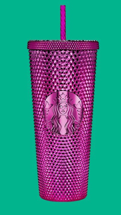 Bling Cold Cup In Sangria is one of the cups in the 2022 Starbucks holiday collection.