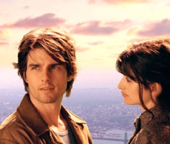 Penelope Cruz looking at Tom Cruise in Vanilla Sky
