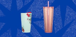 Starbucks holiday drinks and tumblers are out for 2022 and the lineup includes a mint poinsettia tum...