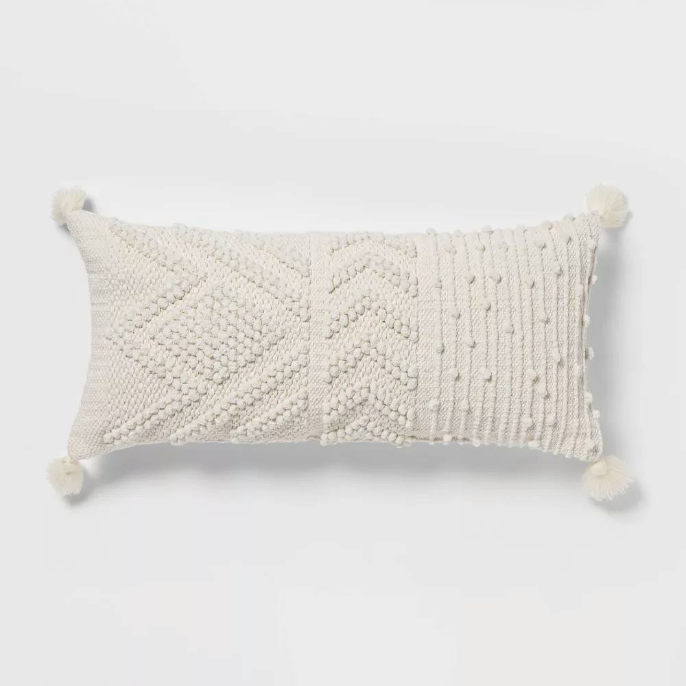 Target Opalhouse Designed With Jungalow Woven Textured Lumbar Throw Pillow