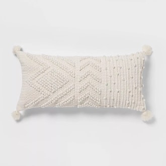 Target Opalhouse Designed With Jungalow Woven Textured Lumbar Throw Pillow