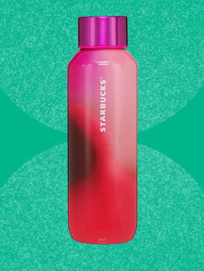 Candy Gradient Glass Water Bottle