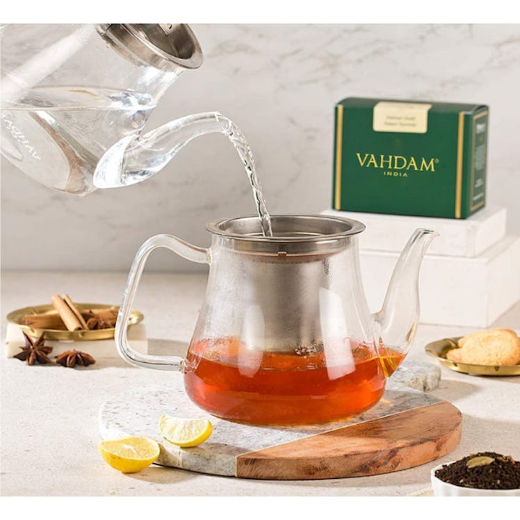 VAHDAM Radiance Glass Tea Pot with Infuser