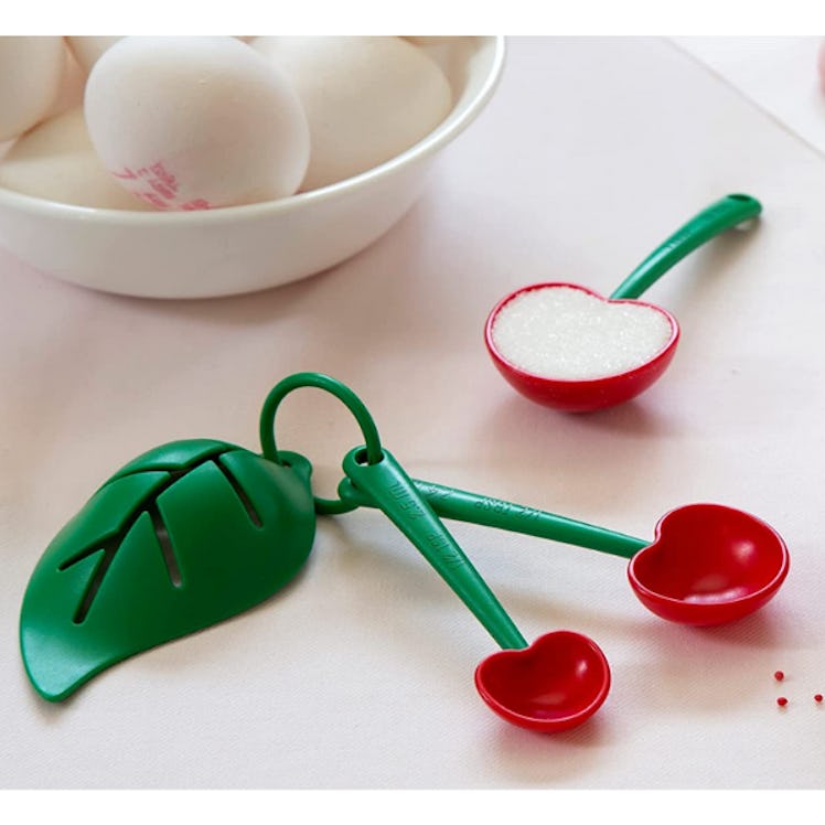 OTOTO Mon Cherry Measuring Spoons & Egg Separator