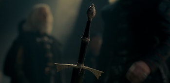 The legendary Valyrian steel sword known as Dark Sister in House of the Dragon Episode 10