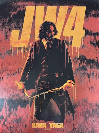 An official poster for John Wick 4.
