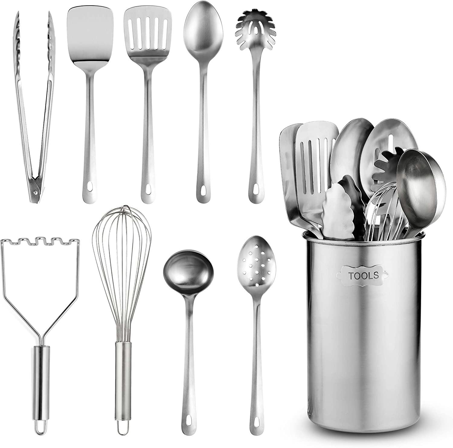 FineDine Stainless Steel Kitchen Utensil Set (10 Pieces)