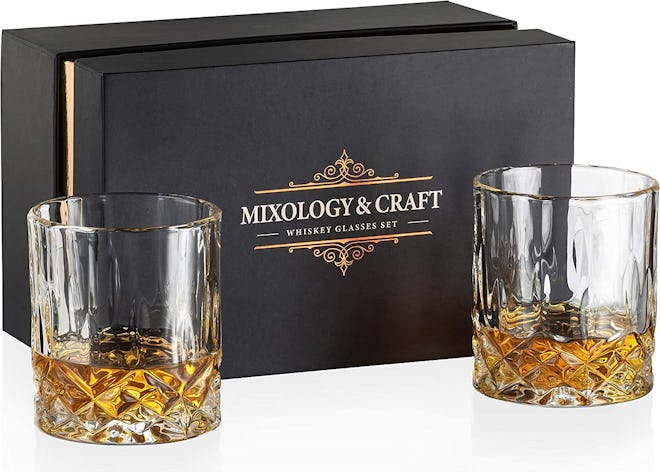 Mixology & Craft Whiskey Glass Gift Set (2-Pack)
