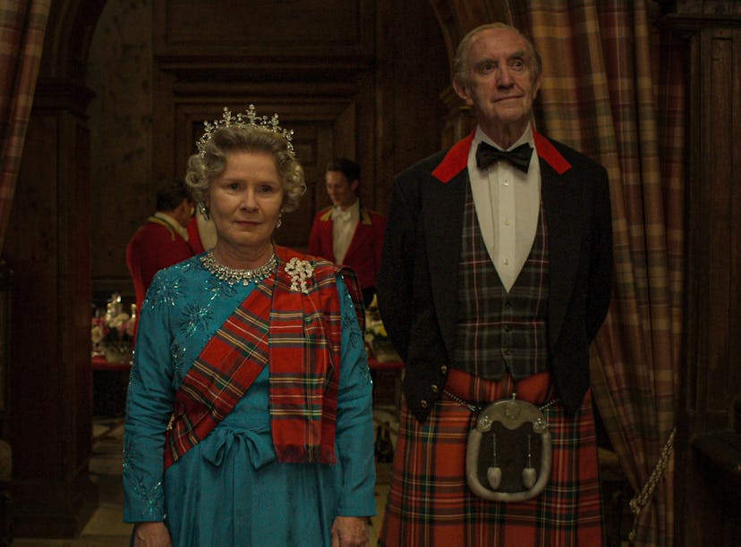 Imelda Staunton and Jonathan Pryce as Elizabeth II and Prince Philip