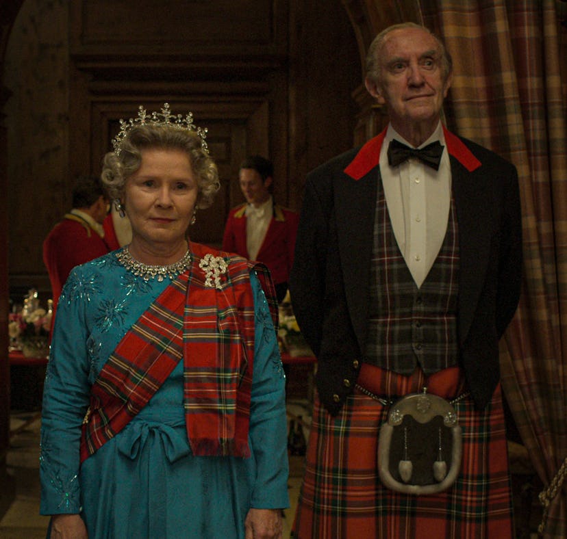 Imelda Staunton and Jonathan Pryce as Elizabeth II and Prince Philip