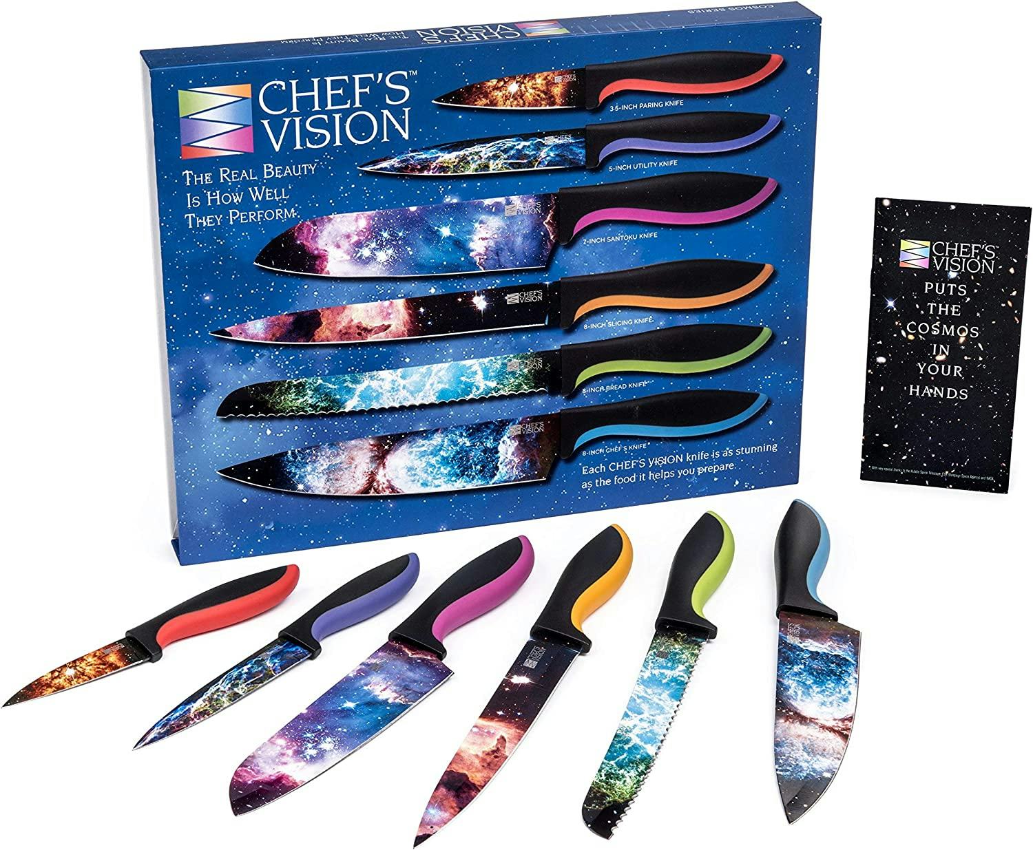 CHEF&rsquo;S VISION Cosmos Kitchen Knife Set (6-Pieces)