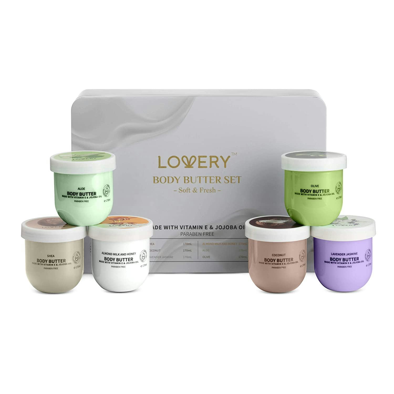 Lovery Whipped Body Butter Scented Body Lotion Set