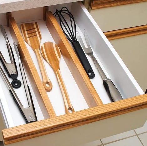 Bambüsi Bamboo Drawer Dividers (4-Pack)