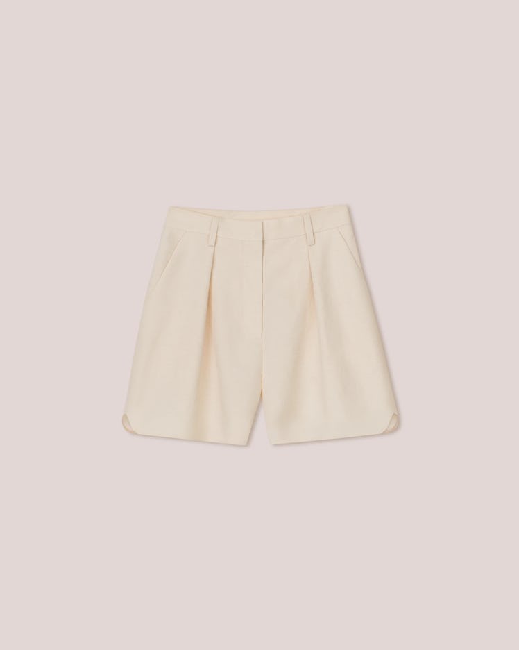 Nanushka tailored cream shorts
