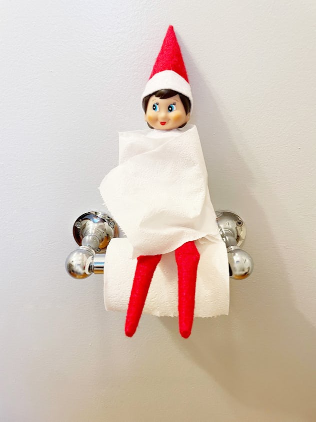 elf on the shelf bathroom ideas