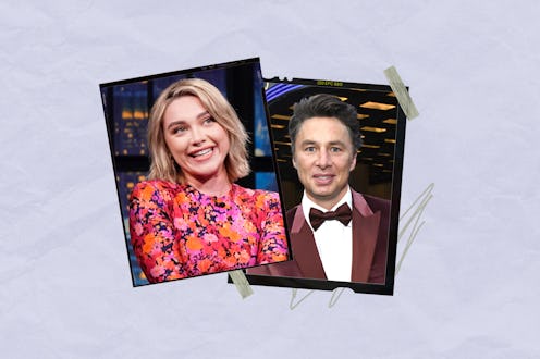 Florence Pugh and Zach Braff, pictured separately in New York in 2022