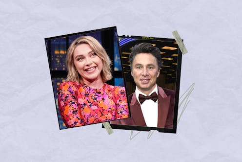 Florence Pugh and Zach Braff, pictured separately in New York in 2022