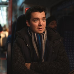 Asa Butterfield as James in 'Your Christmas or Mine'