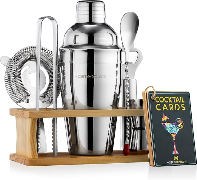 Modern Mixology Bartender Kit with Stand