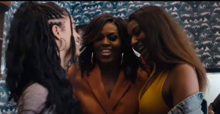 Sasha, Malia and Michelle Obama in Netflix documentary, 'Becoming.'