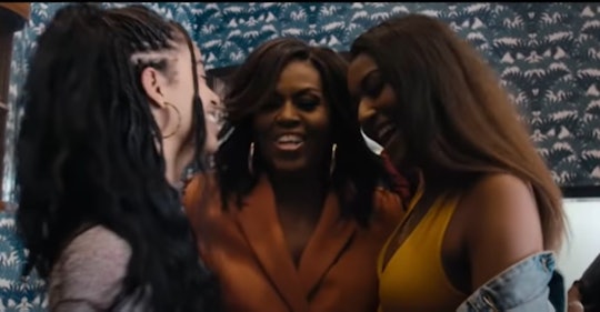Sasha, Malia and Michelle Obama in Netflix documentary, 'Becoming.'