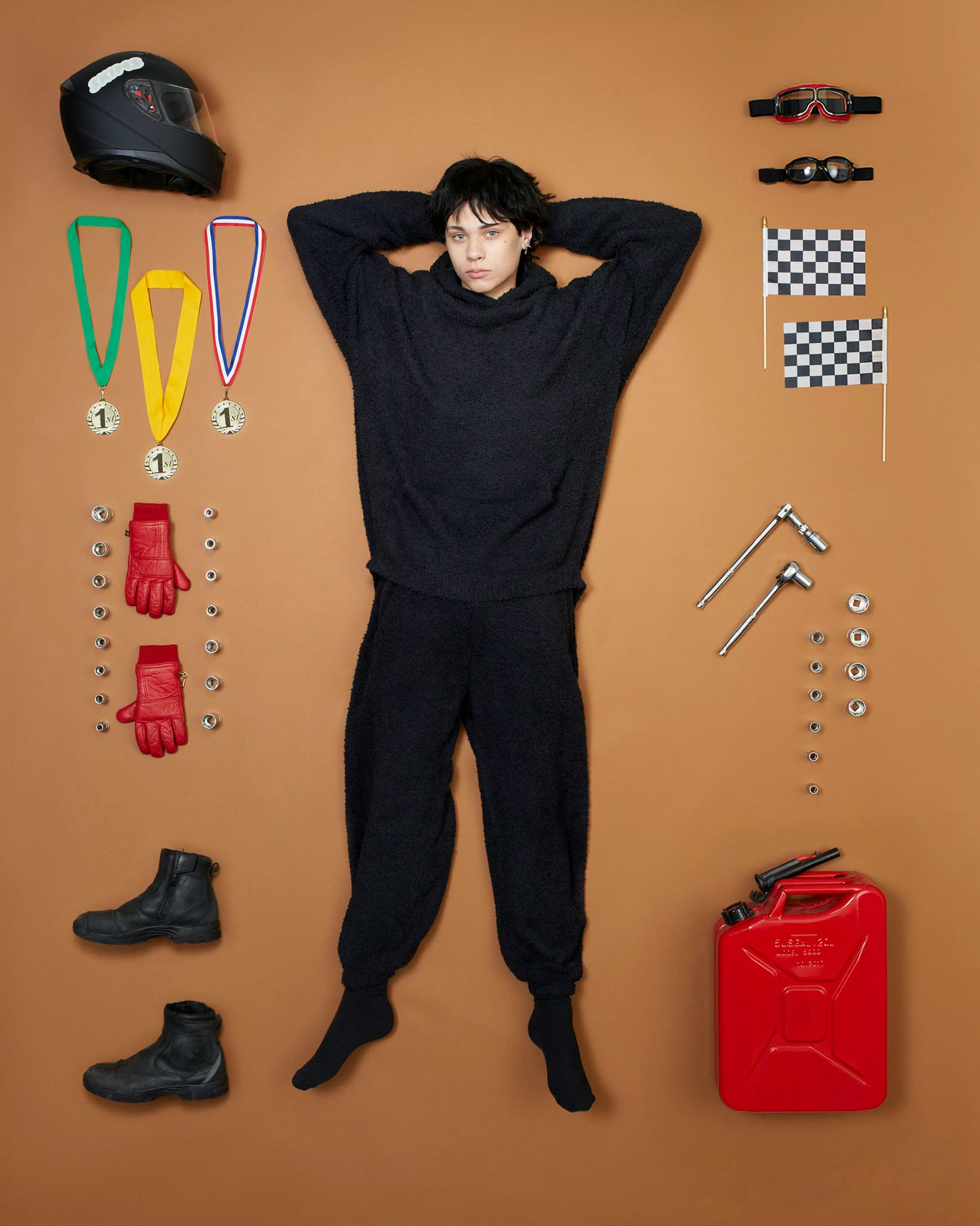 Landon Barker in the new SKIMS campaign