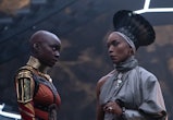 Danai Gurira and Angela Bassett in 'Black Pather: Wakanda Forever.'