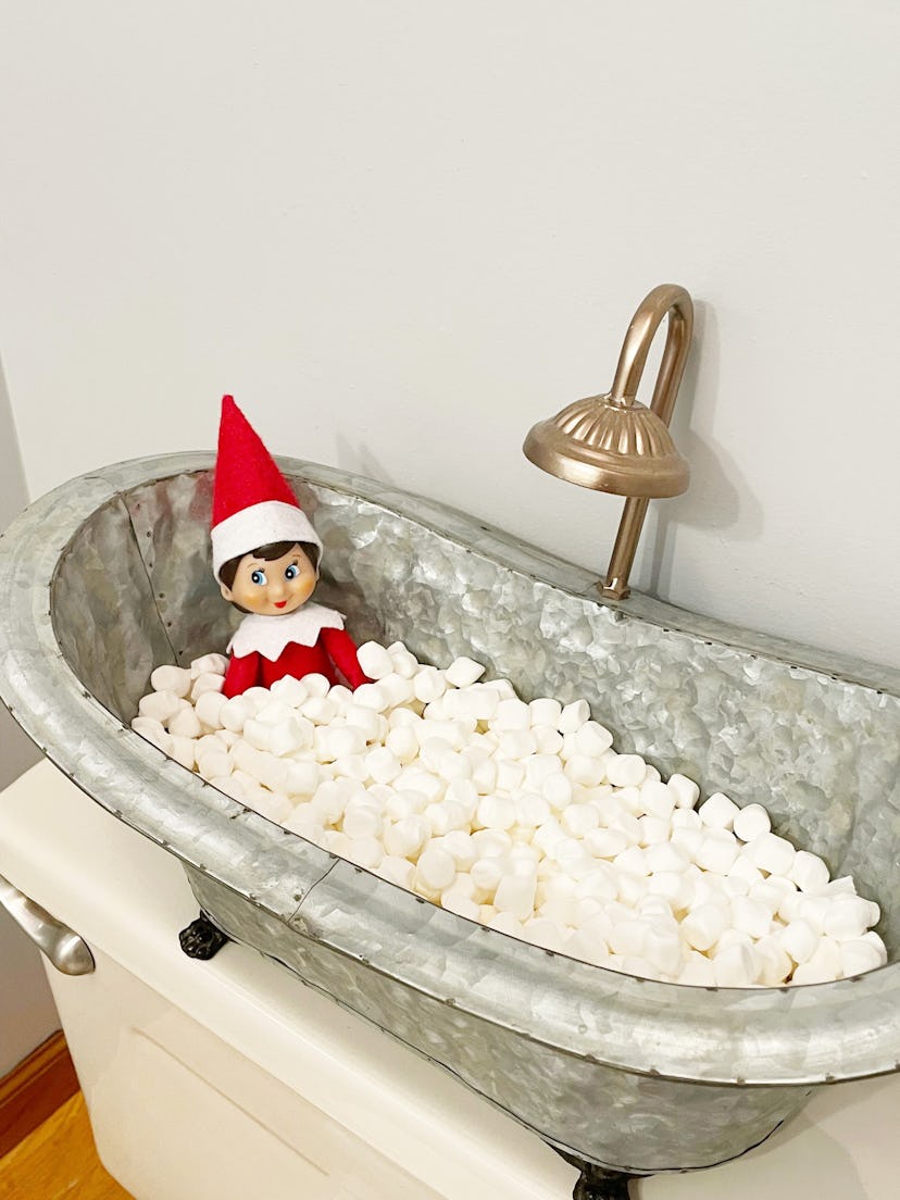 elf on the shelf bathroom ideas