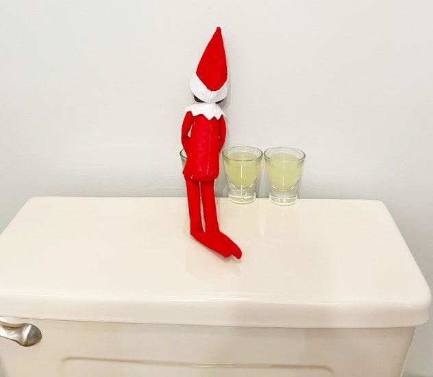 elf on the shelf bathroom ideas