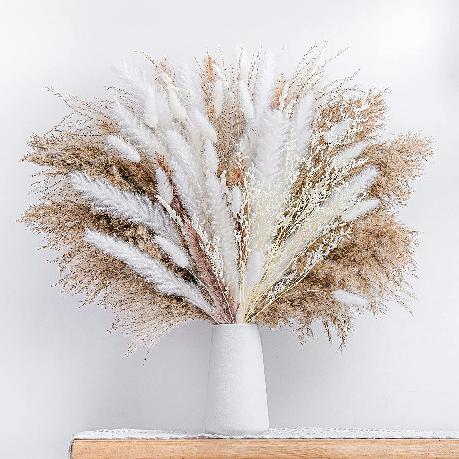 WILD AUTUMN Dried Pampas Grass Bouquet (86-Piece Set)