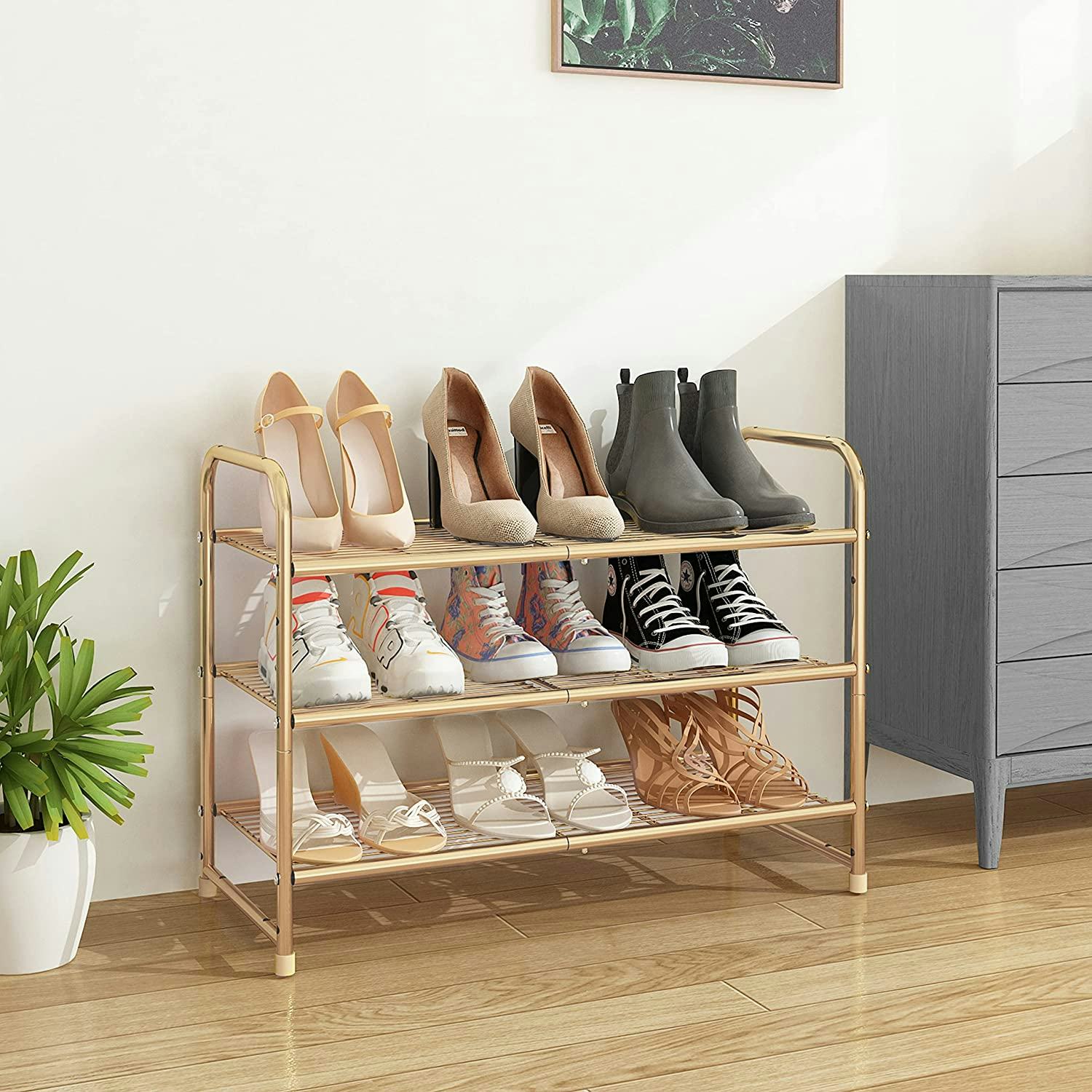 Simple Trending 3-Tier Shoe Rack