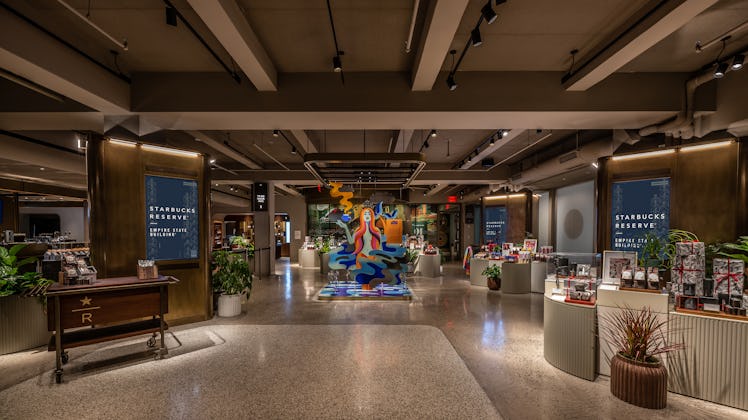 Check out these photos of the Starbucks Reserve at the Empire State Building.