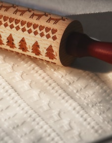 The Christmas Wooden Rolling Pin Home Decor Will Be Included In Zara's Black Friday Sale 2023.